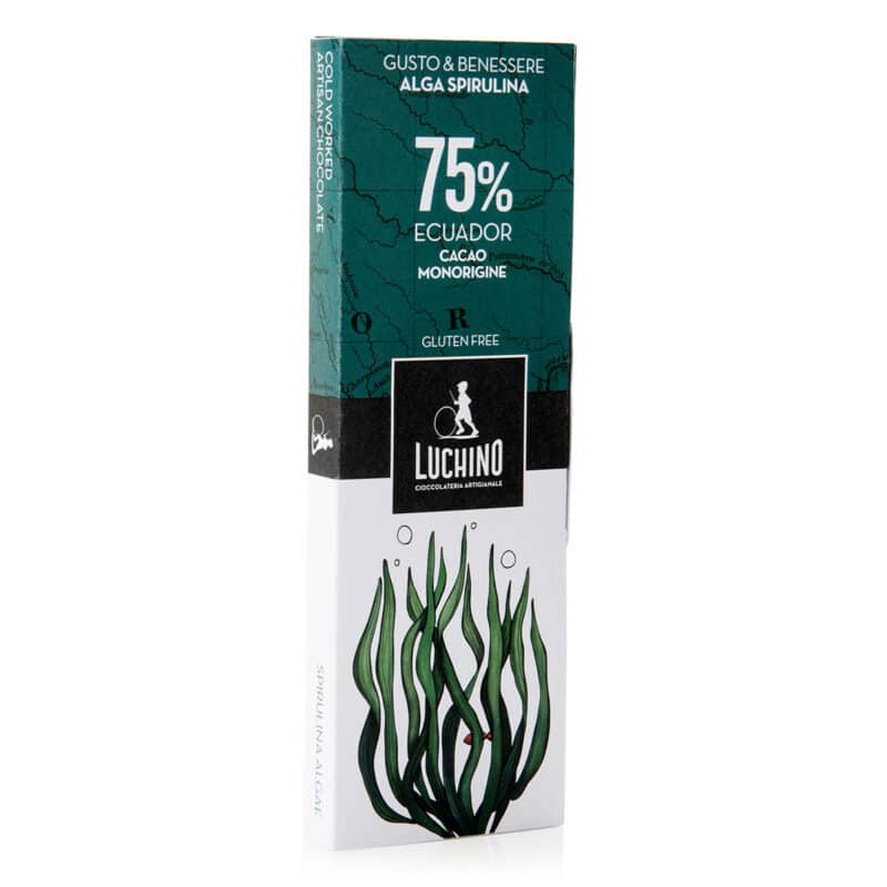 Cioccolato Ecuador 75% - Spirulina italiana