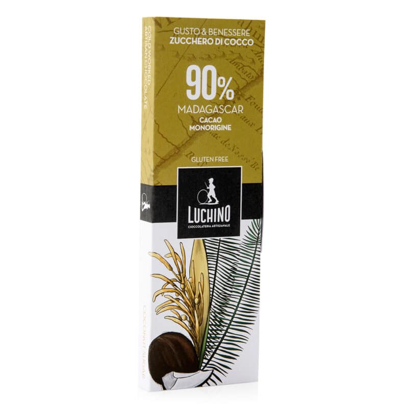 Cioccolato Madagascar 90 % - Zucchero di cocco